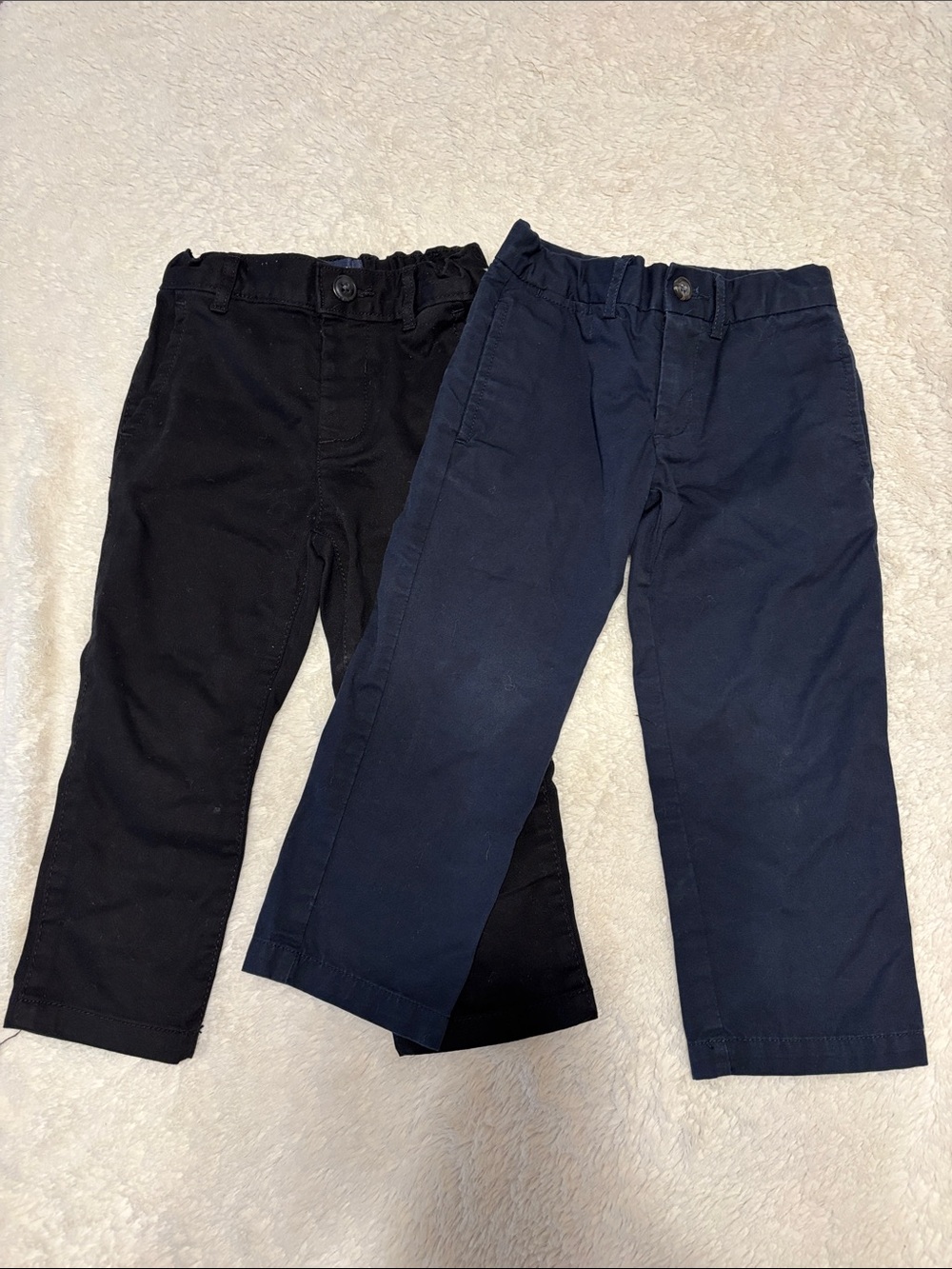 2pr of Polo & Children’s Place Boys Pull-Black and Navy Pants